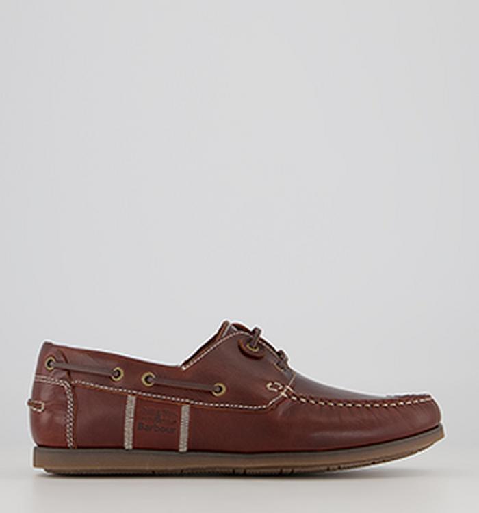 Barbour Capstan Boat Shoes Mahogany