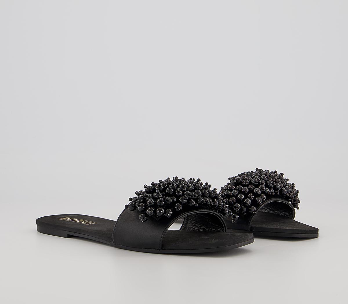 Office Slumber Party Pearl Detail Mules Office Slumber Party Pearl Detail Mules Black