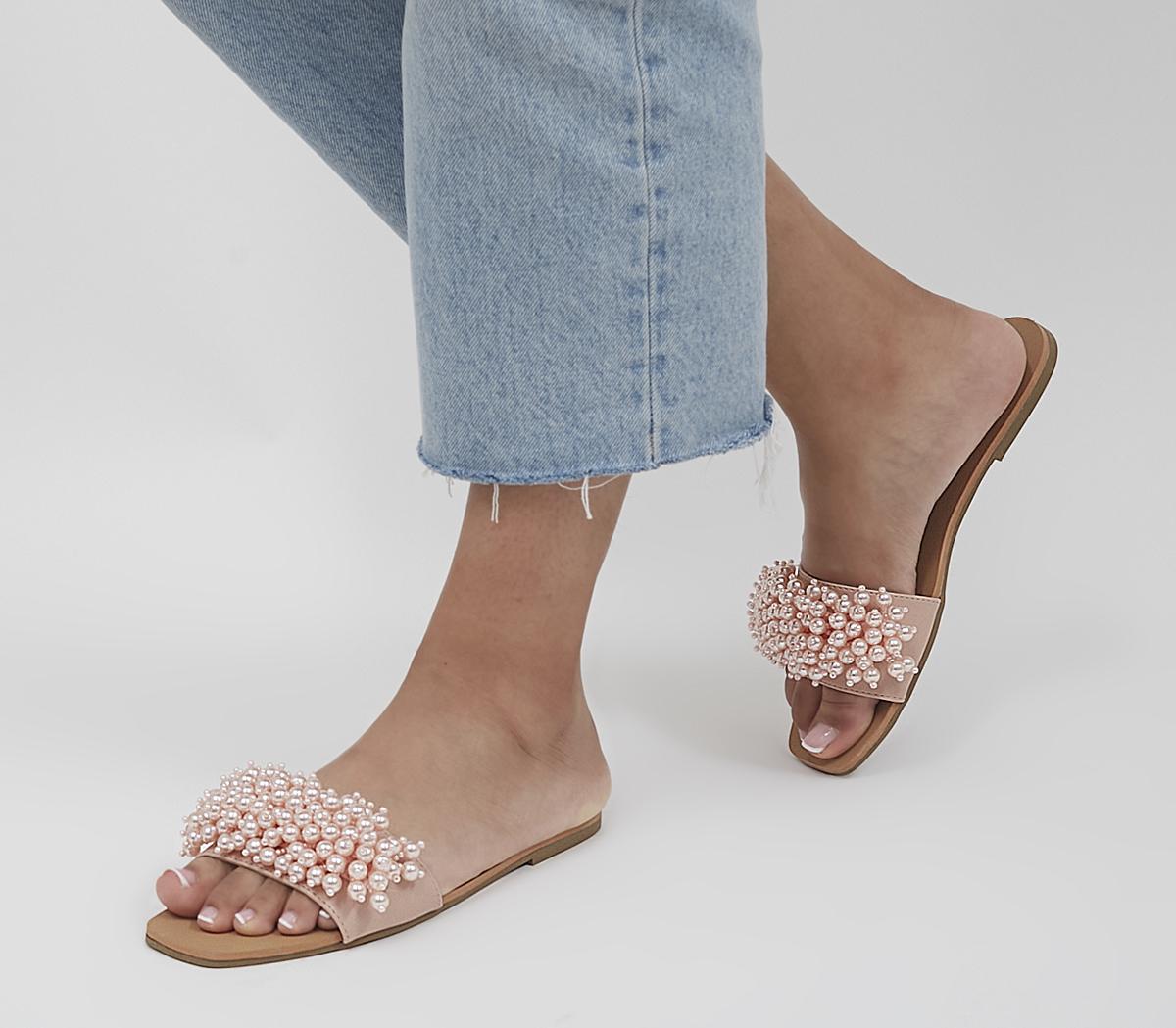 OfficeSlumber Party Pearl Detail Mules OfficeSlumber Party Pearl Detail MulesPink