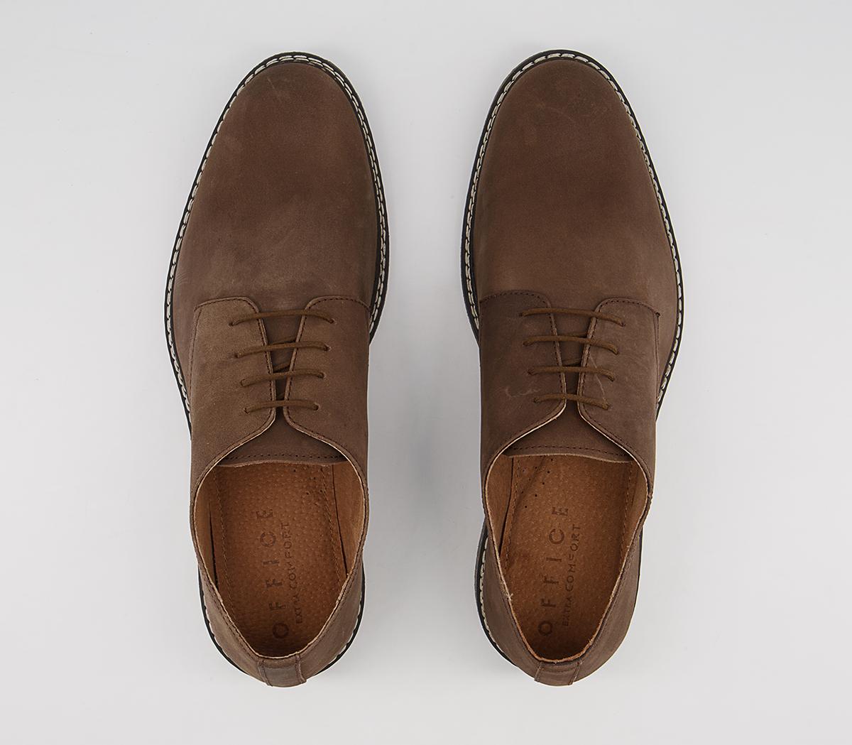 Office Conan Smart Casual Derby Shoes Office Conan Smart Casual Derby Shoes Brown Waxy Leather