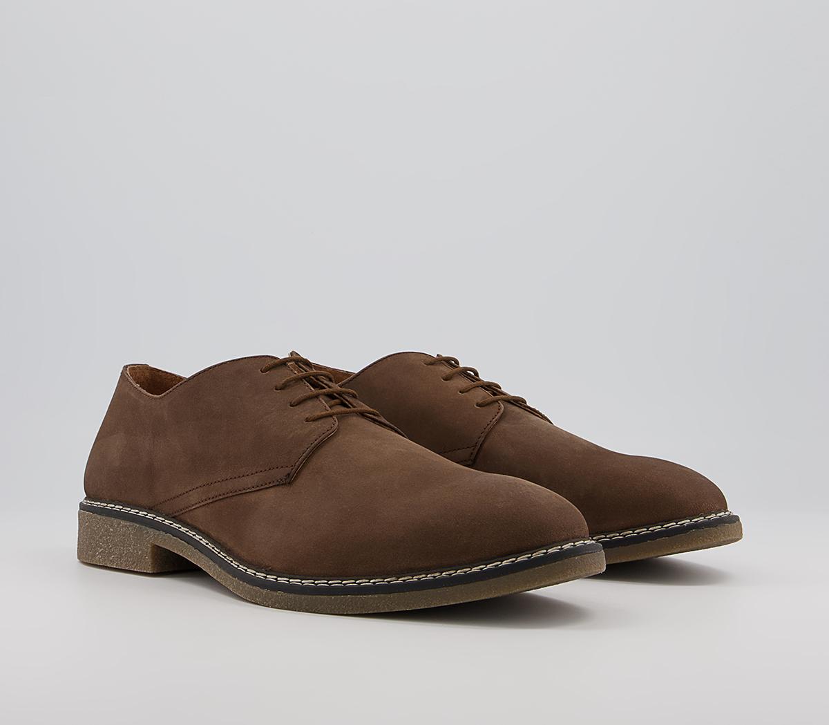 Office Conan Smart Casual Derby Shoes Office Conan Smart Casual Derby Shoes Brown Waxy Leather
