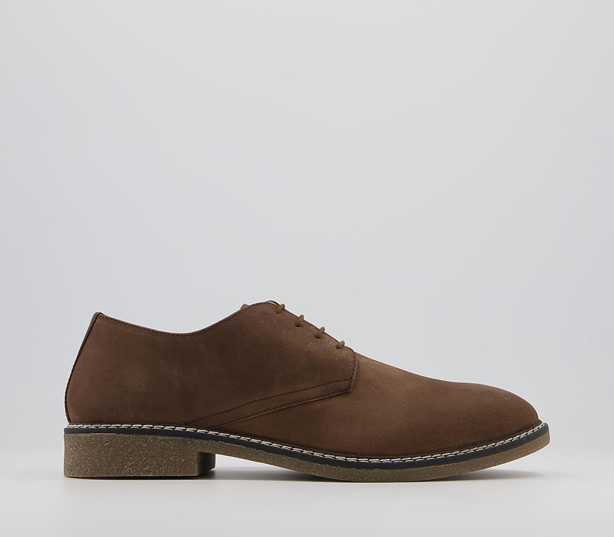OfficeConan Smart Casual Derby ShoesBrown Waxy Leather