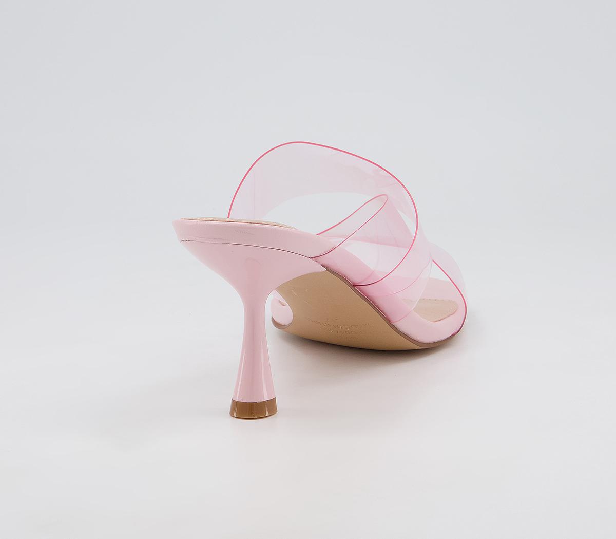 Office Maestro Clear Feature Mules Office Maestro Clear Feature Mules Pink