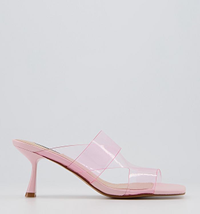 Office Maestro Clear Feature Mules Pink
