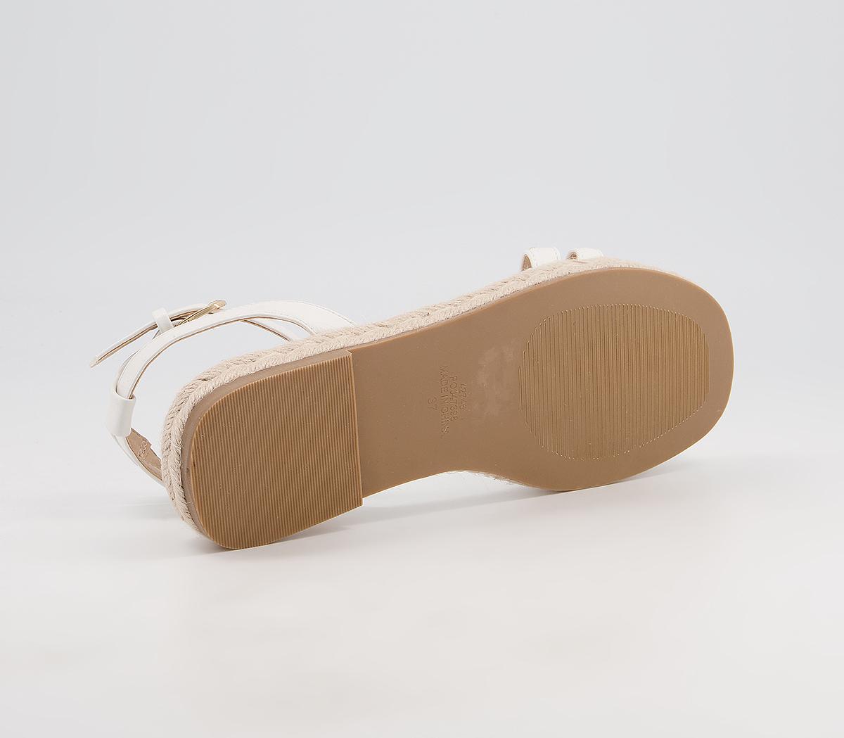 Office Selective Two Part Espadrille Sandals Office Selective Two Part Espadrille Sandals White Gold Chain