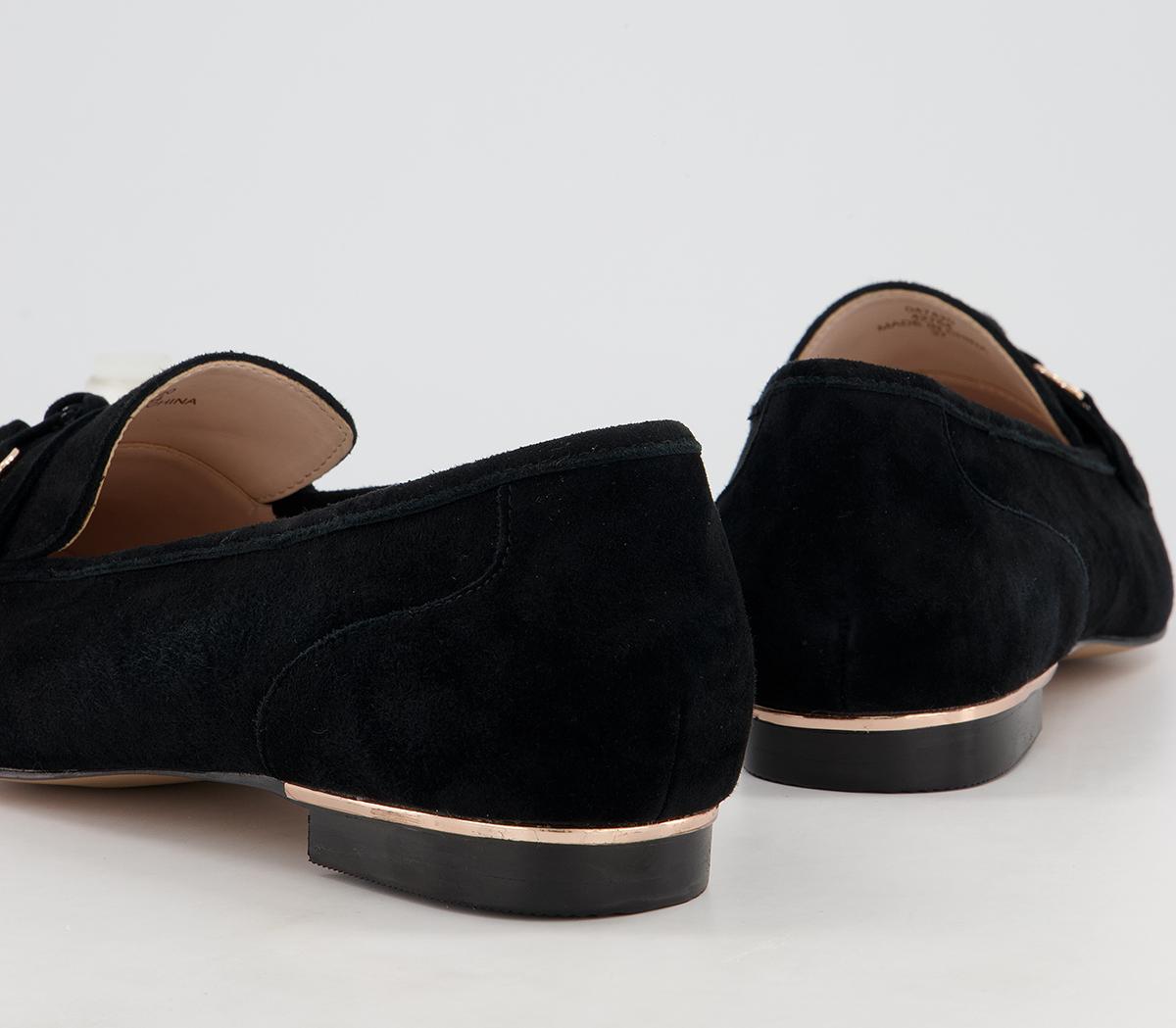 Office Funded Tassle Loafers Office Funded Tassle Loafers Black Suede