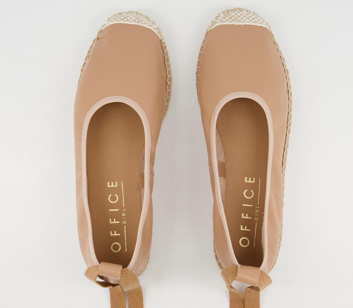 Office Frontier Ankle Tie Espadrilles Office Frontier Ankle Tie Espadrilles Camel Leather