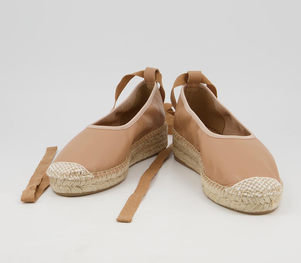 Office Frontier Ankle Tie Espadrilles Office Frontier Ankle Tie Espadrilles Camel Leather