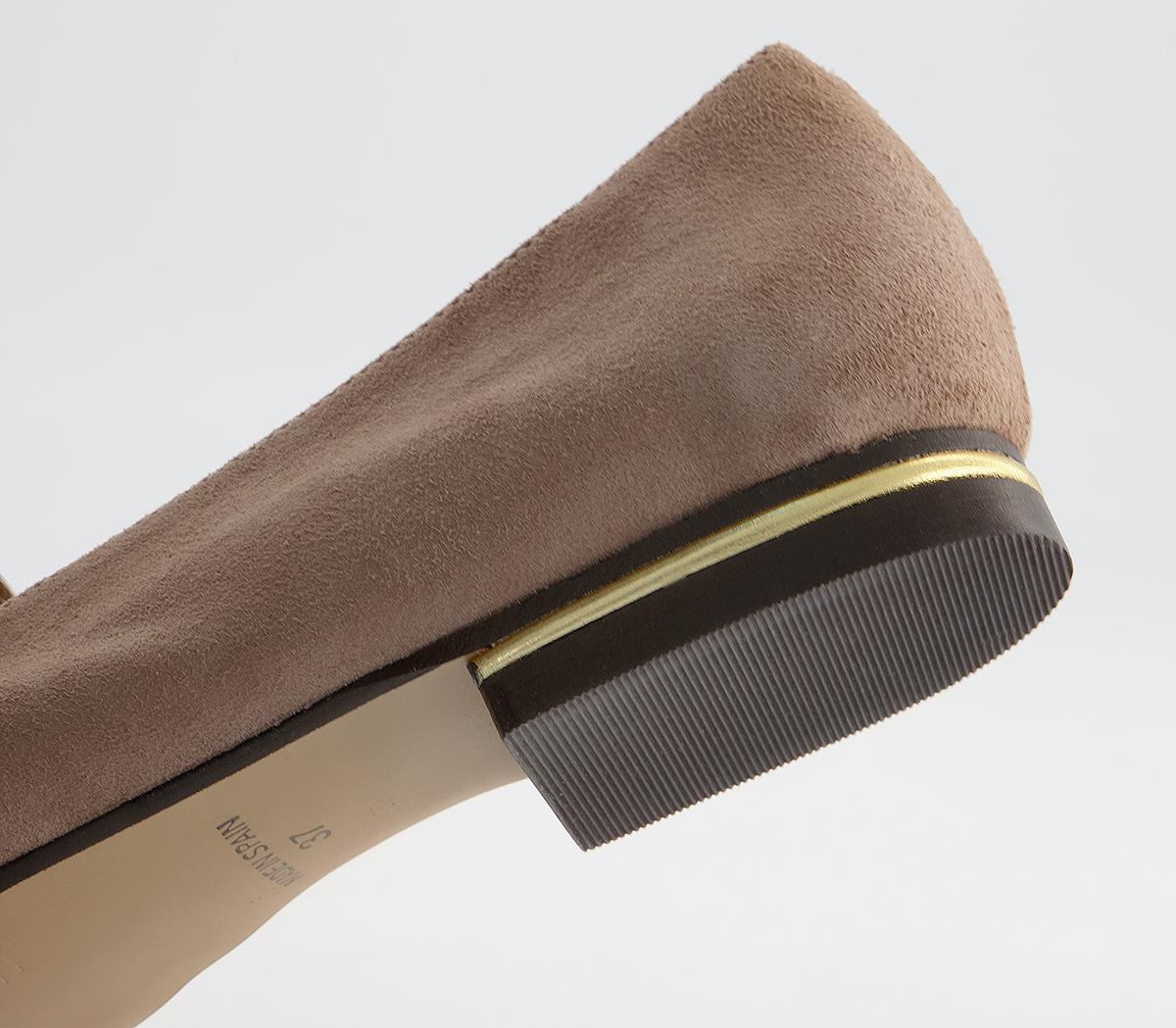 Office Factual Buckle Loafers Office Factual Buckle Loafers Taupe Suede