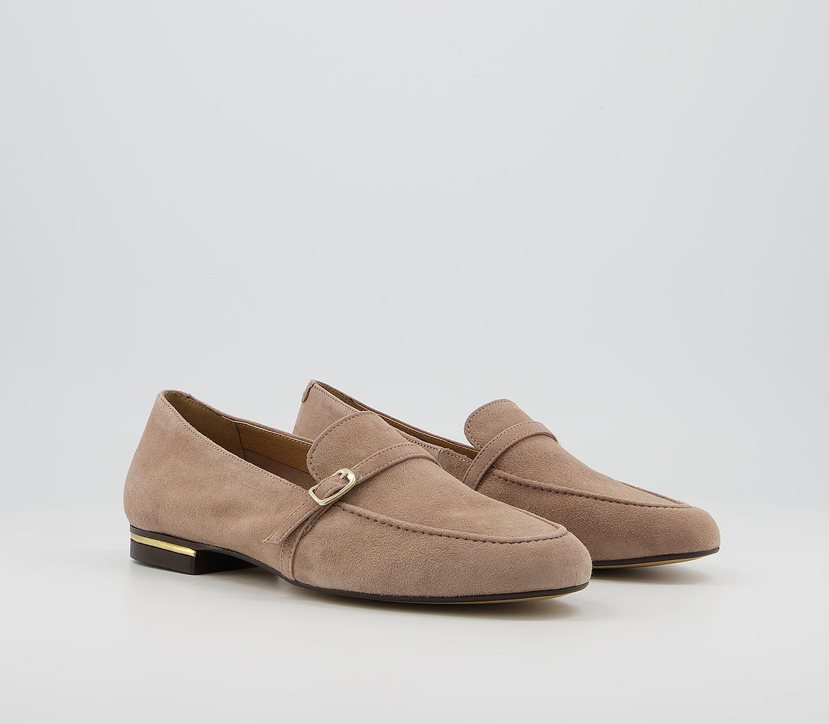 Office Factual Buckle Loafers Office Factual Buckle Loafers Taupe Suede