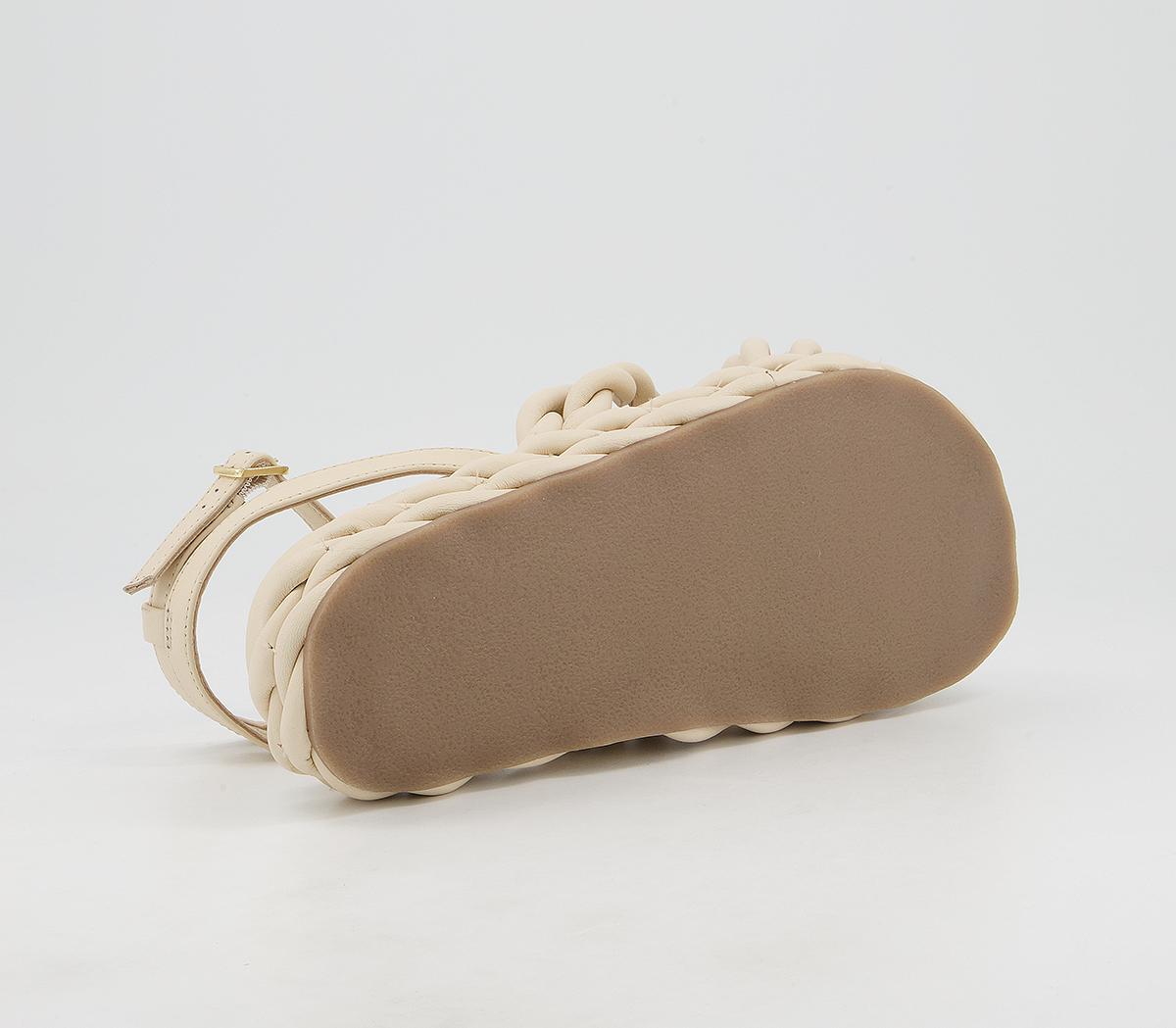 Office Magnify Rope Flatform Sandals Office Magnify Rope Flatform Sandals Off White Leather