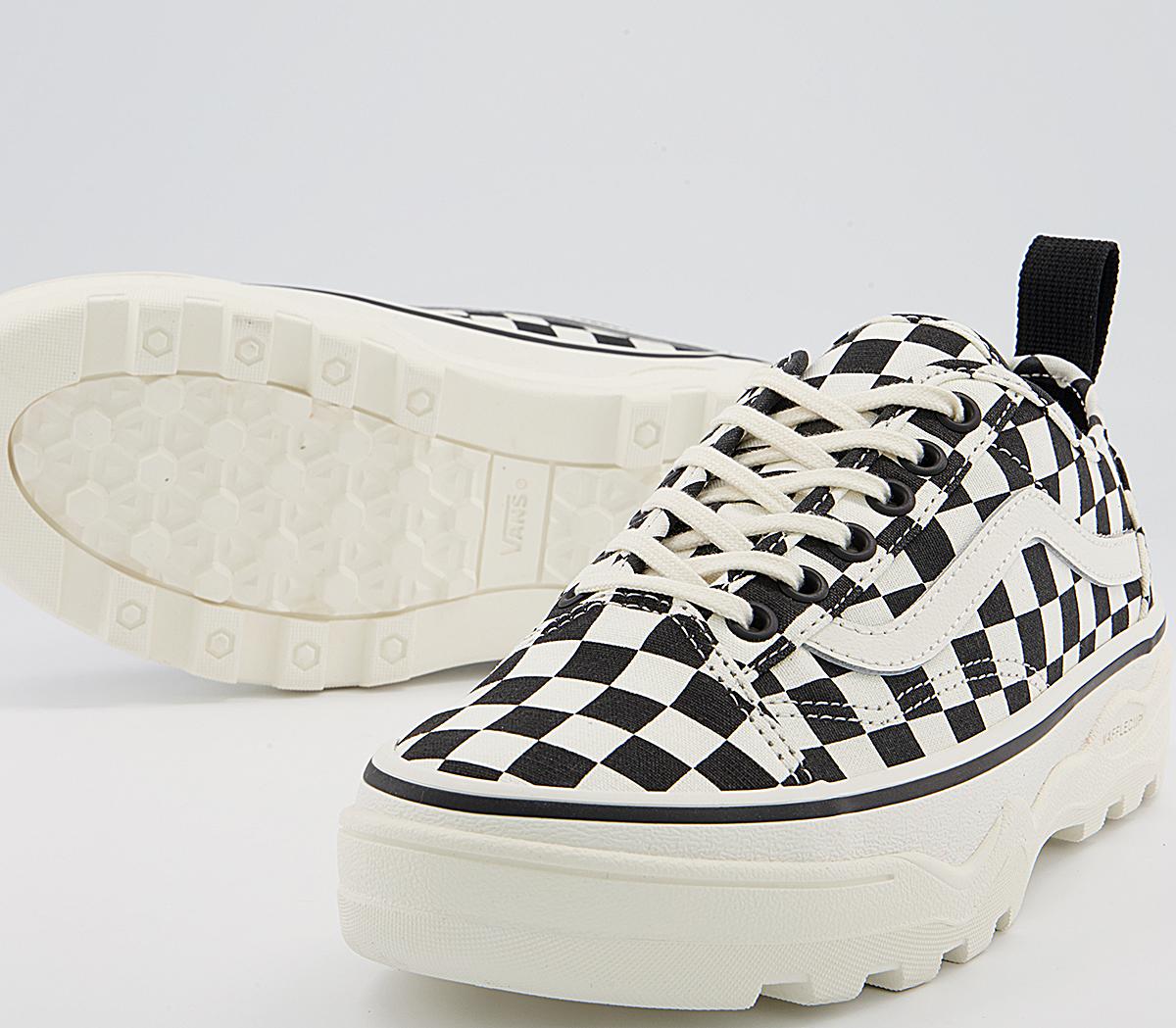 Vans Sentry Old Skool Trainers Vans Sentry Old Skool Trainers Checkerboard Marshmellow Black