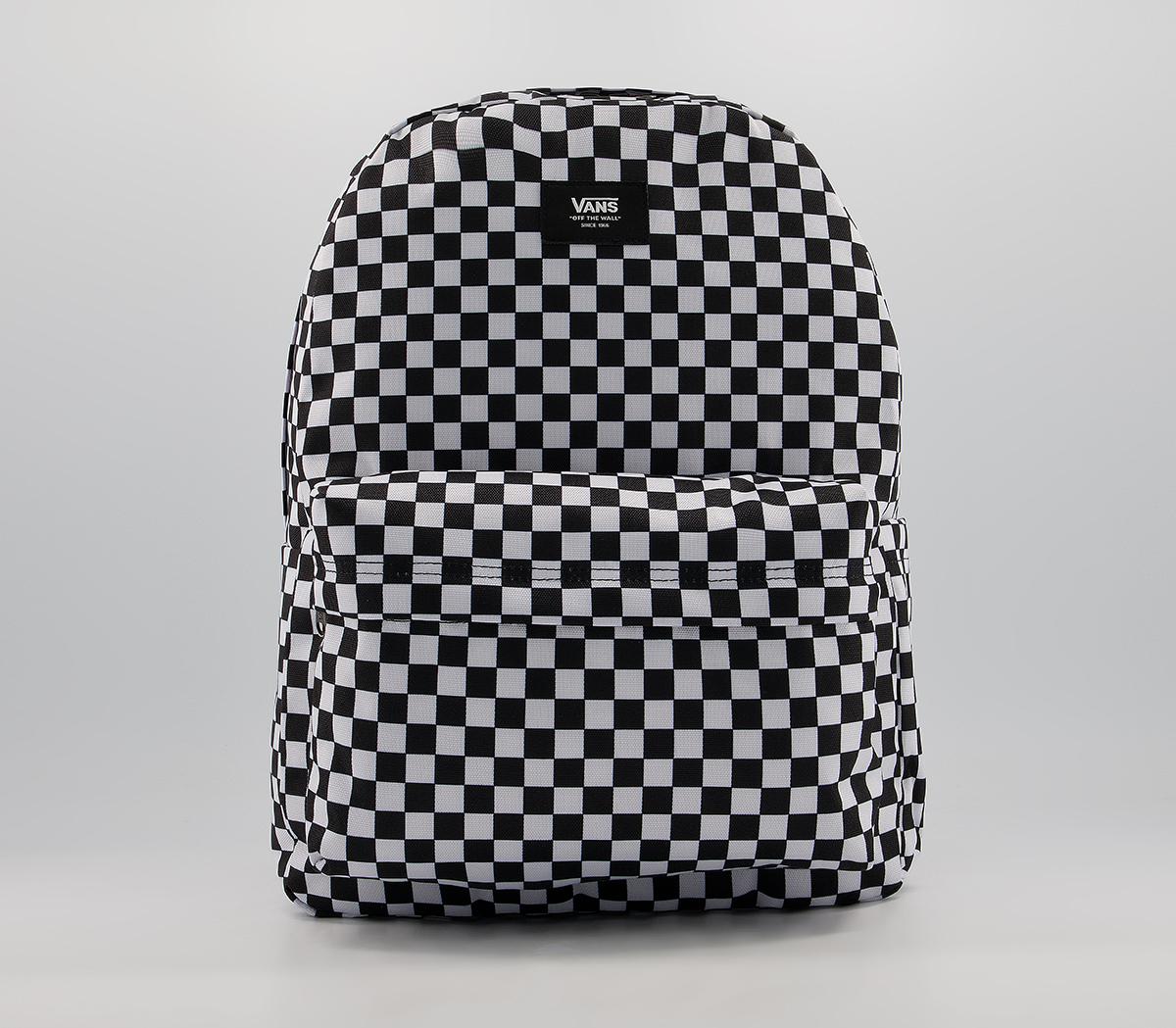 VansOld Skool Check BackpackBlack White