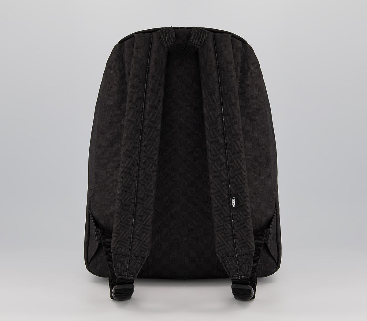 Vans Old Skool Check Backpack Vans Old Skool Check Backpack Black Charcoal