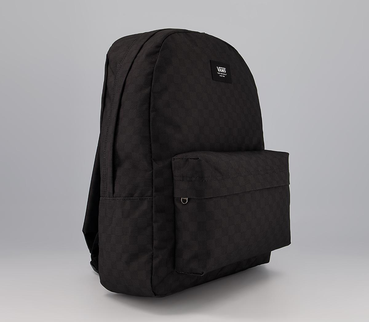 Vans Old Skool Check Backpack Vans Old Skool Check Backpack Black Charcoal