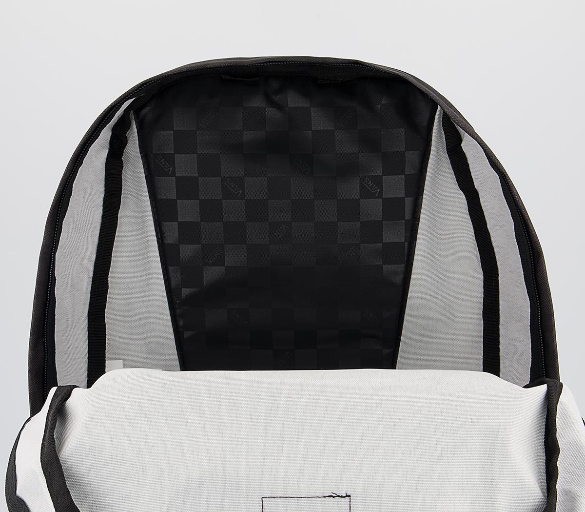 Vans Old Skool Check Backpack Vans Old Skool Check Backpack Black Charcoal