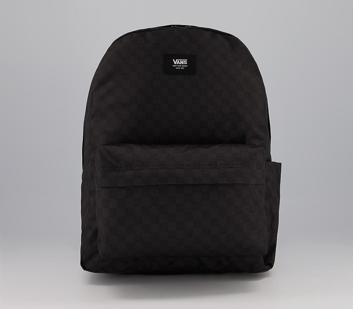 VansOld Skool Check BackpackBlack Charcoal