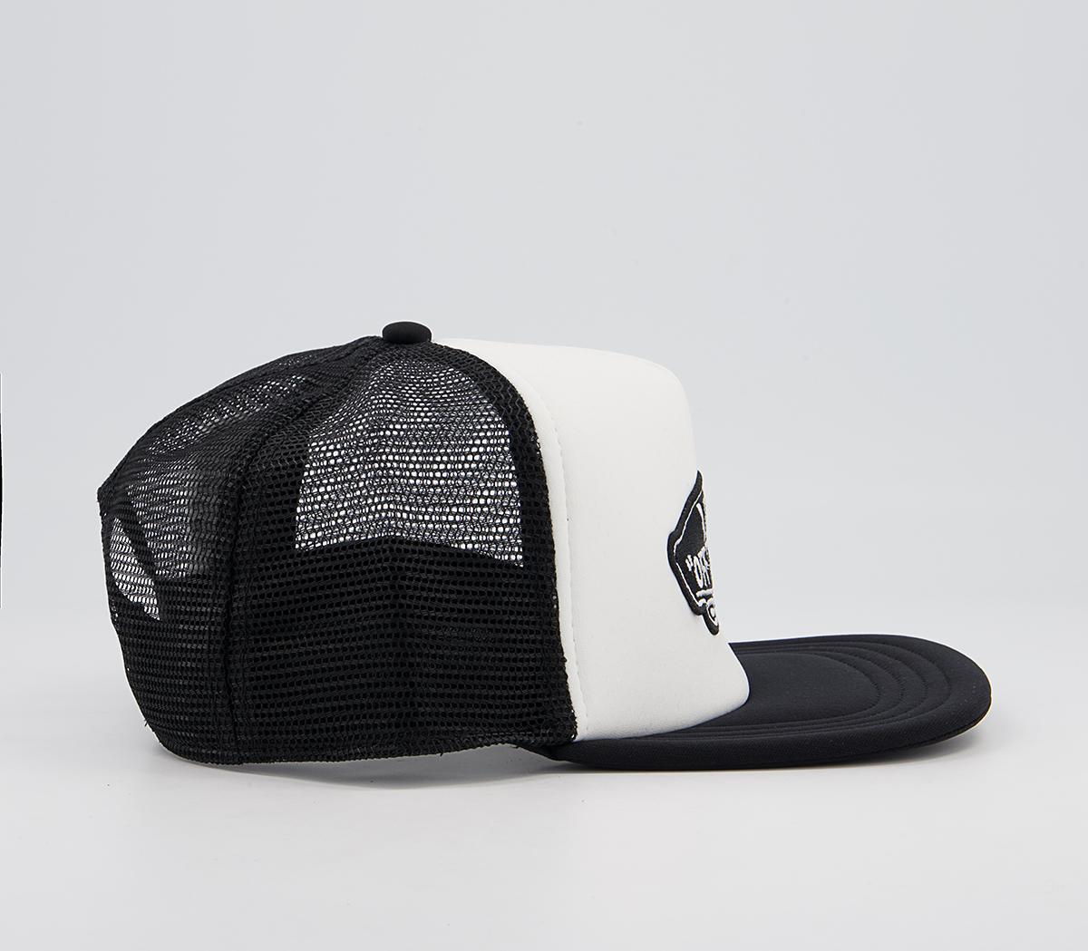 Vans Classic Patch Trucker Hat White Black Accessories 