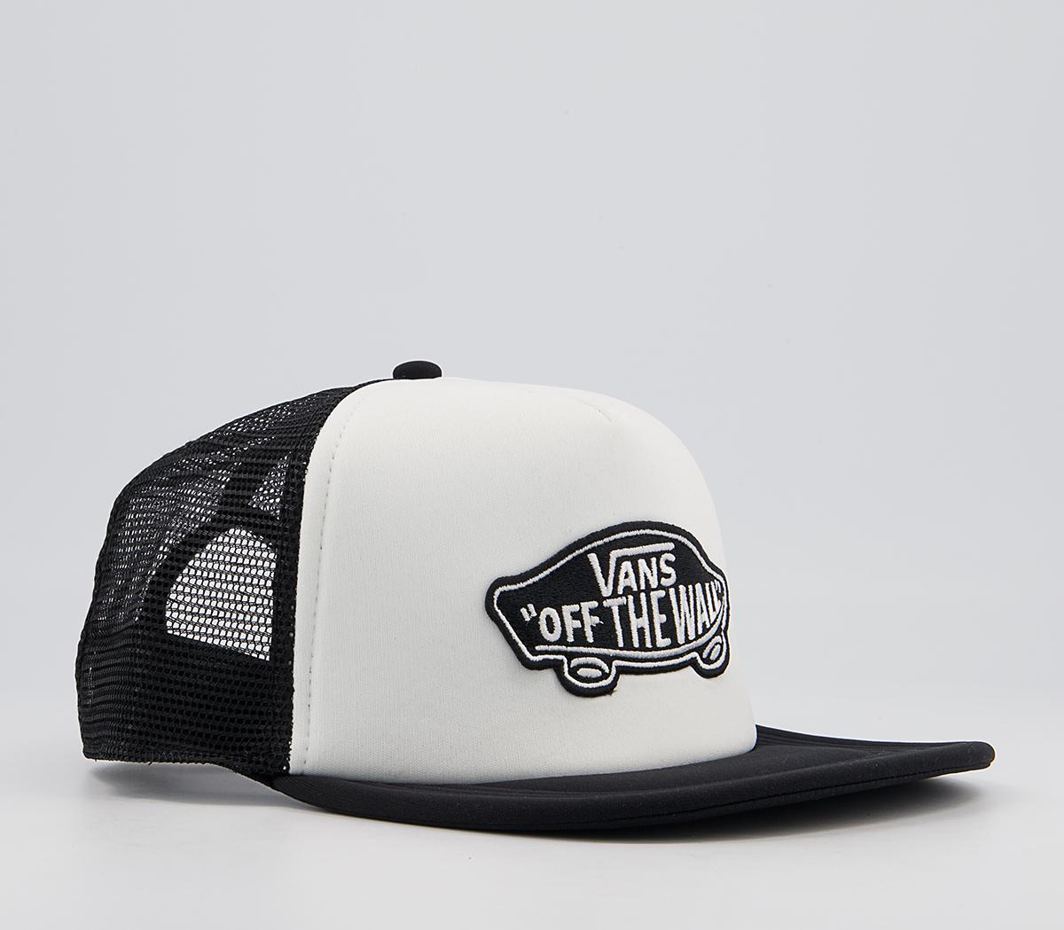 Vans Classic Patch Trucker Hat White Black Accessories 