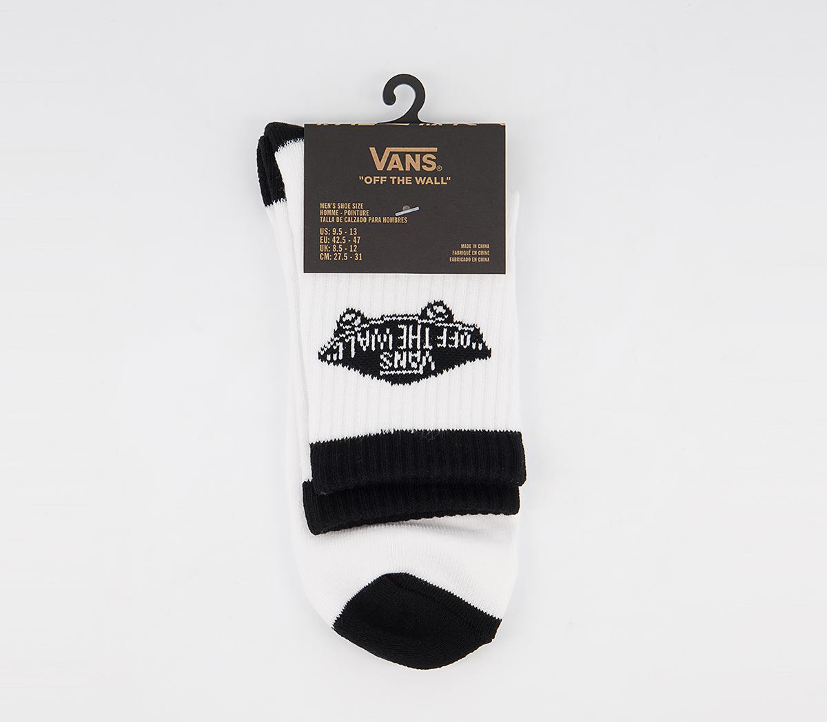 Vans Art Half Crew Sock 1 Pack Vans Art Half Crew Sock 1 Pack White Black