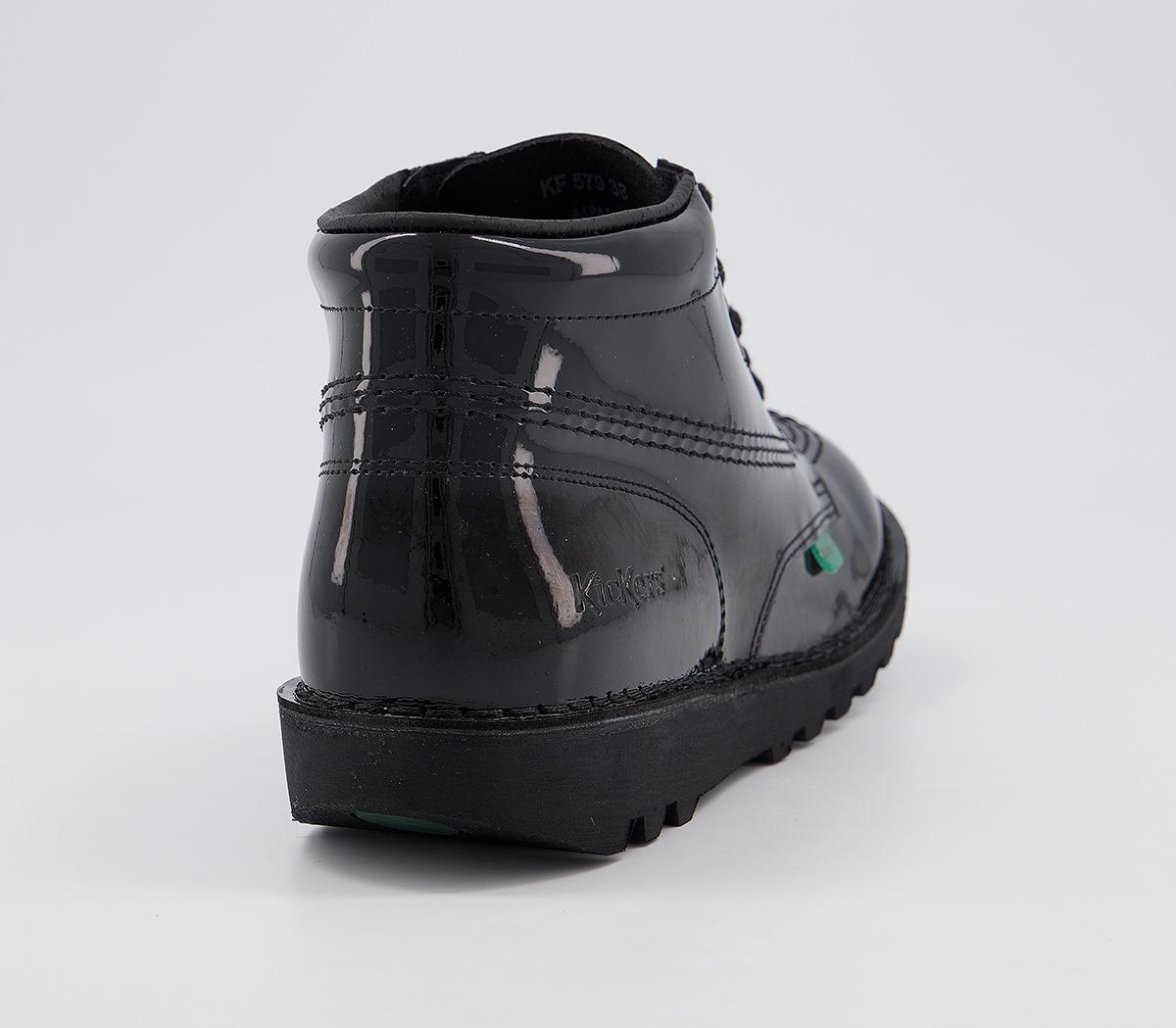 KickersKick Hi Patent Youth Boots KickersKick Hi Patent Youth BootsBlack Patent
