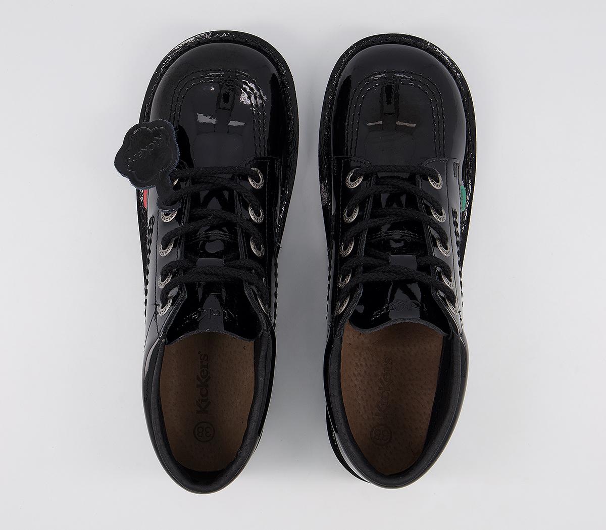 KickersKick Hi Patent Youth Boots KickersKick Hi Patent Youth BootsBlack Patent