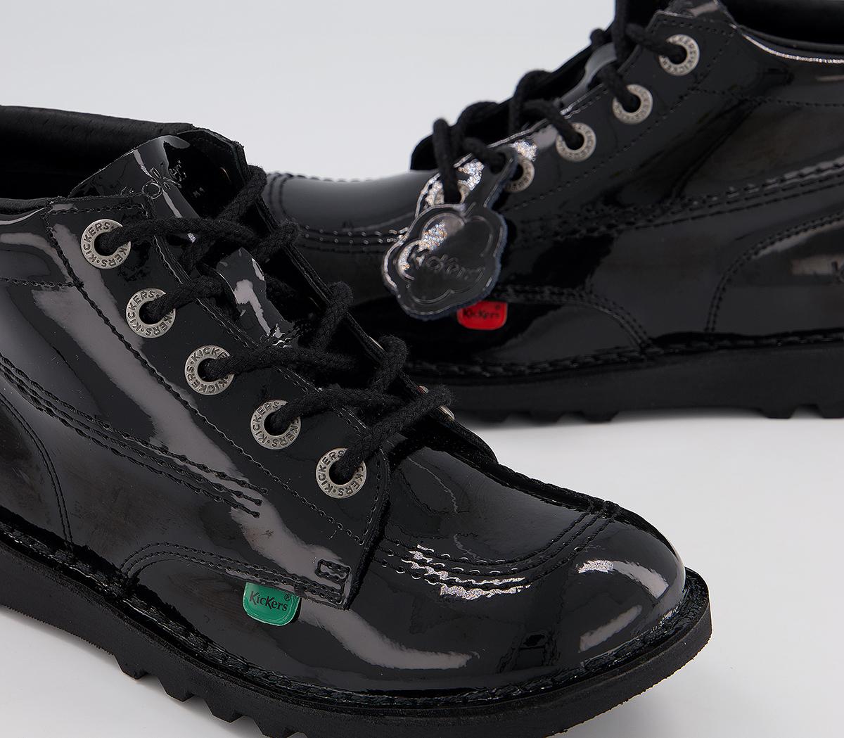 KickersKick Hi Patent Youth Boots KickersKick Hi Patent Youth BootsBlack Patent