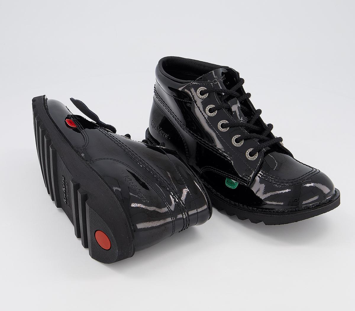 KickersKick Hi Patent Youth Boots KickersKick Hi Patent Youth BootsBlack Patent