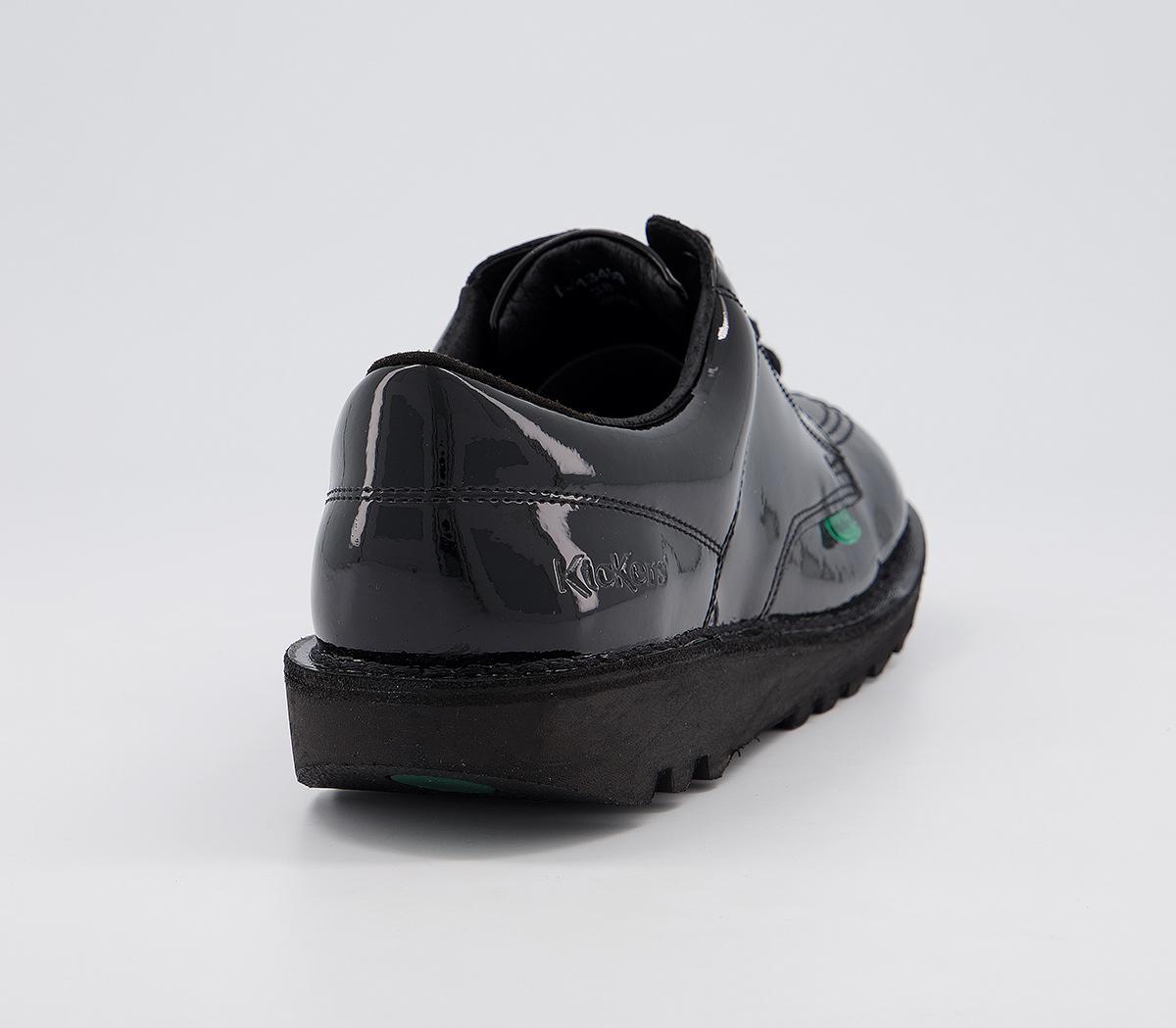 KickersKick Lo Patent Youth Shoes KickersKick Lo Patent Youth ShoesBlack Patent