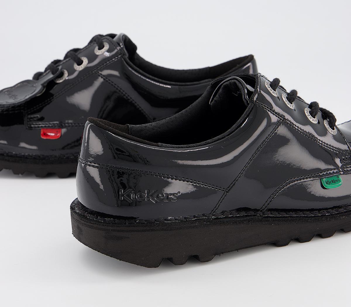 KickersKick Lo Patent Youth Shoes KickersKick Lo Patent Youth ShoesBlack Patent