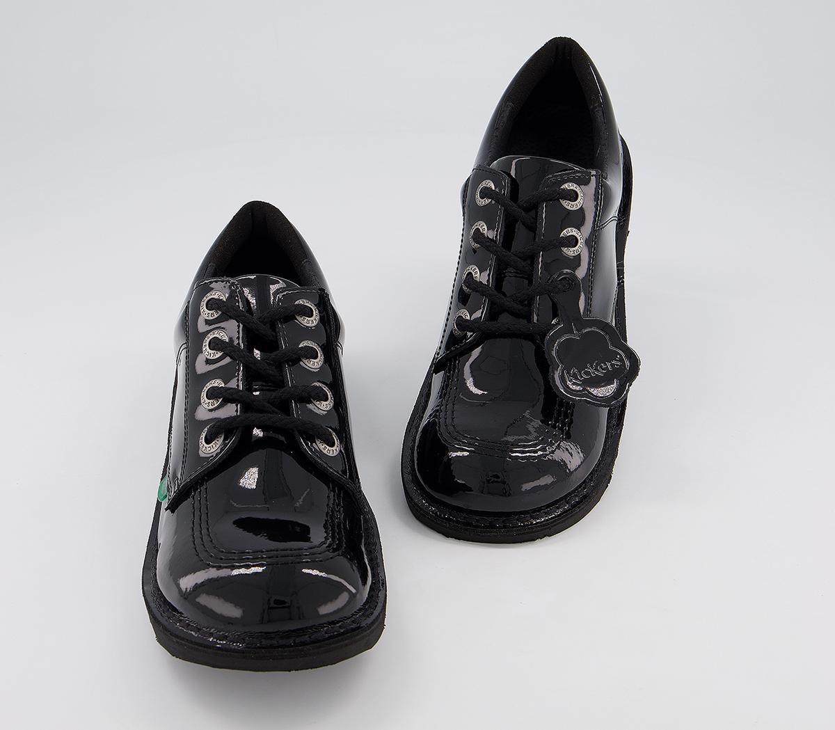 KickersKick Lo Patent Youth Shoes KickersKick Lo Patent Youth ShoesBlack Patent