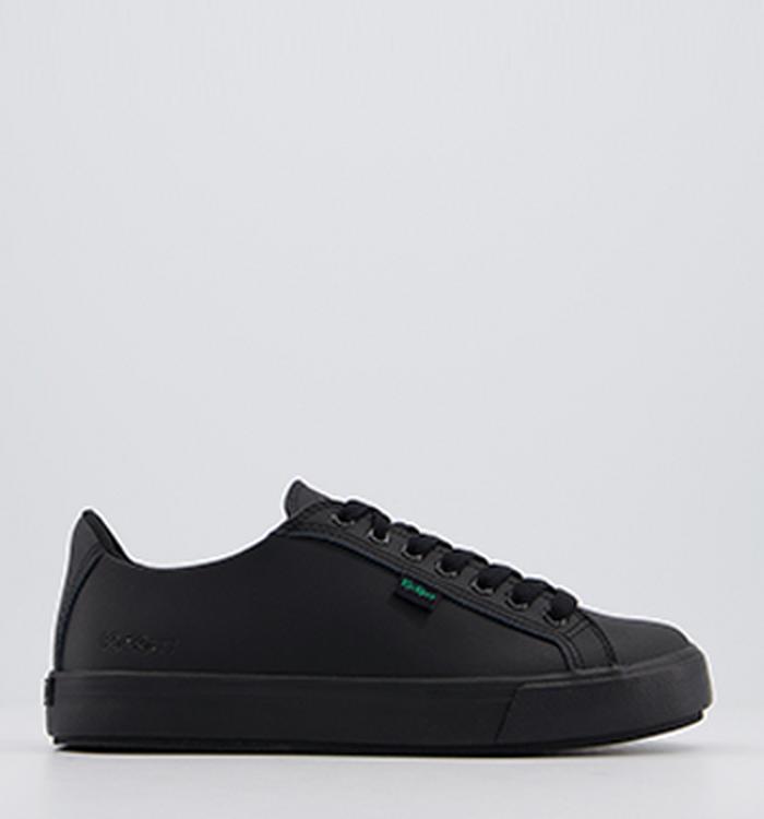 Kickers Tovni Lacer Youth Shoes Black Leather