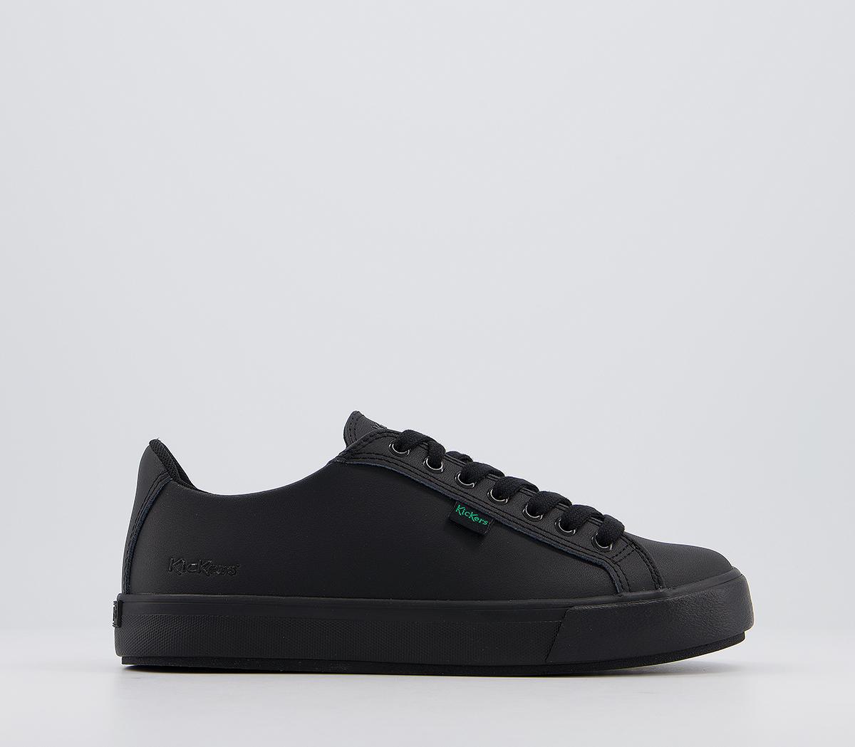 KickersTovni Lacer Youth ShoesBlack Leather