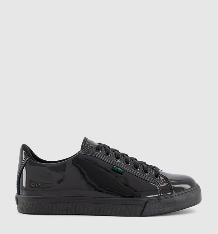Kickers Tovni Lacer Youth Trainers Black Patent