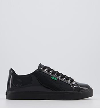 Kickers Tovni Lacer Patent Youth Shoes Black Patent