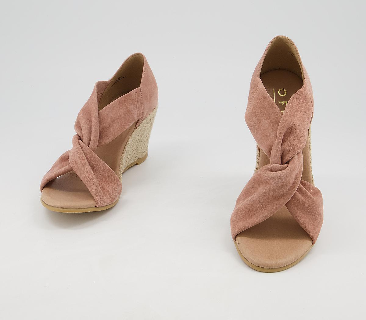 Office Machine Twist Detail Espadrilles Office Machine Twist Detail Espadrilles Nude Suede
