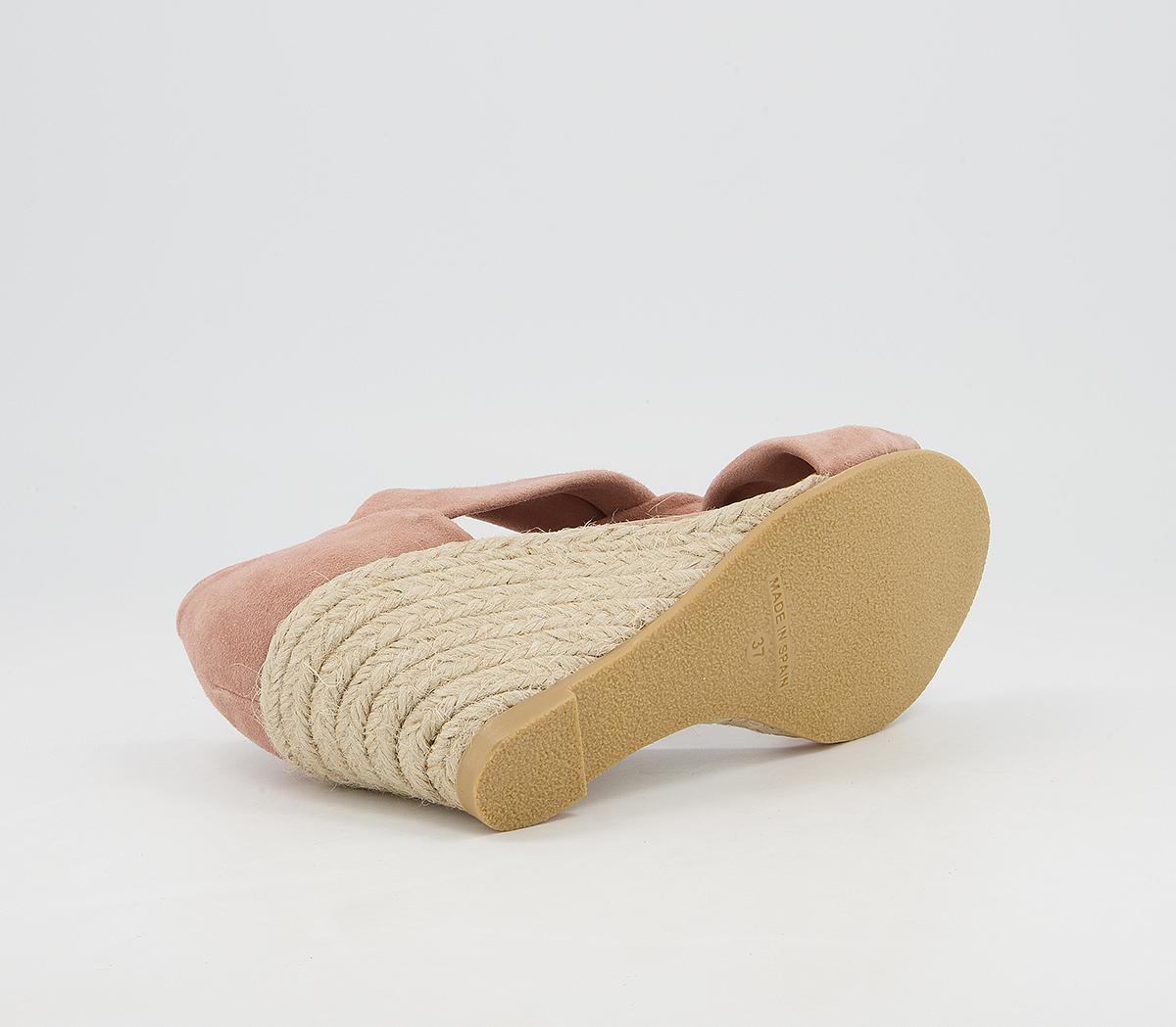 Office Machine Twist Detail Espadrilles Office Machine Twist Detail Espadrilles Nude Suede