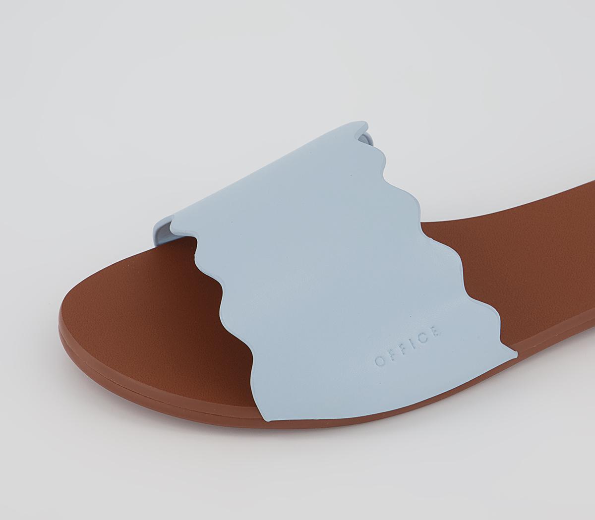 Office Serendipity Scallop Mules Office Serendipity Scallop Mules Blue