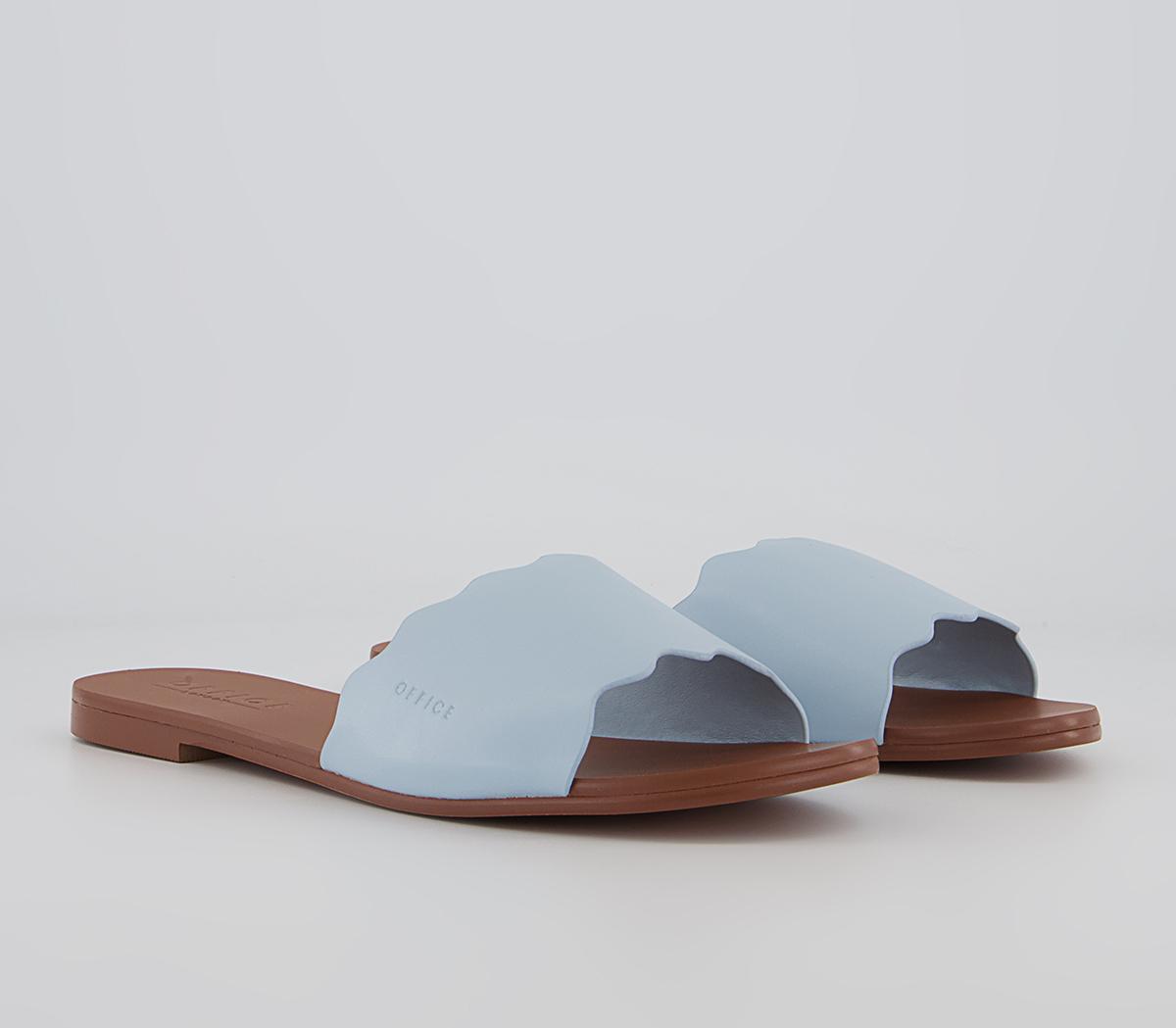 Office Serendipity Scallop Mules Office Serendipity Scallop Mules Blue