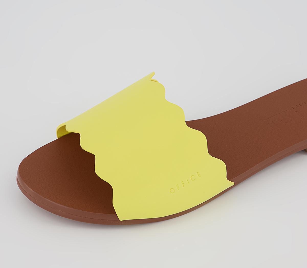 Office Serendipity Scallop Mules Office Serendipity Scallop Mules Yellow
