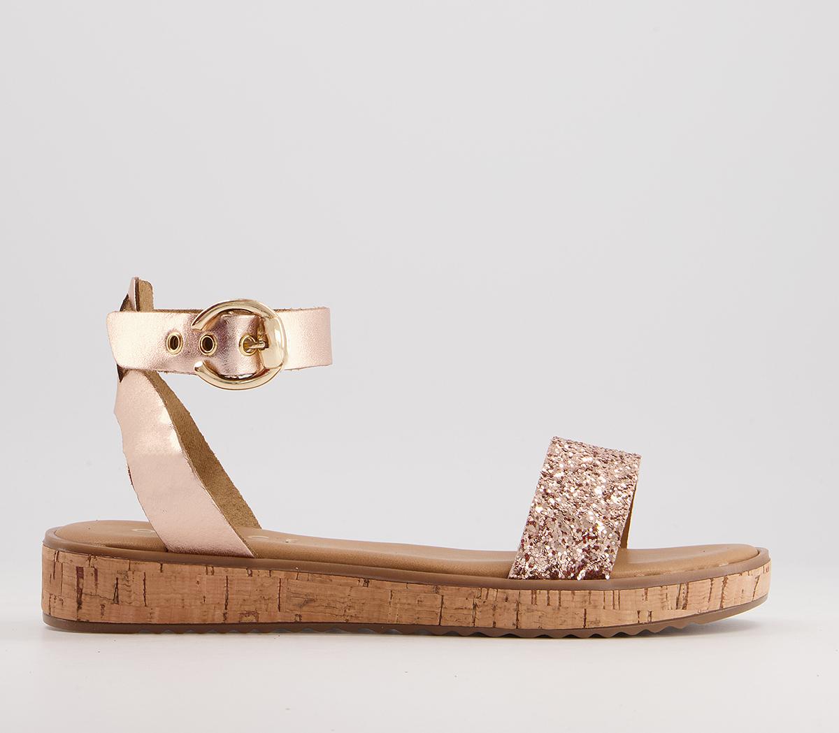 Womens cork cheap sole sandals