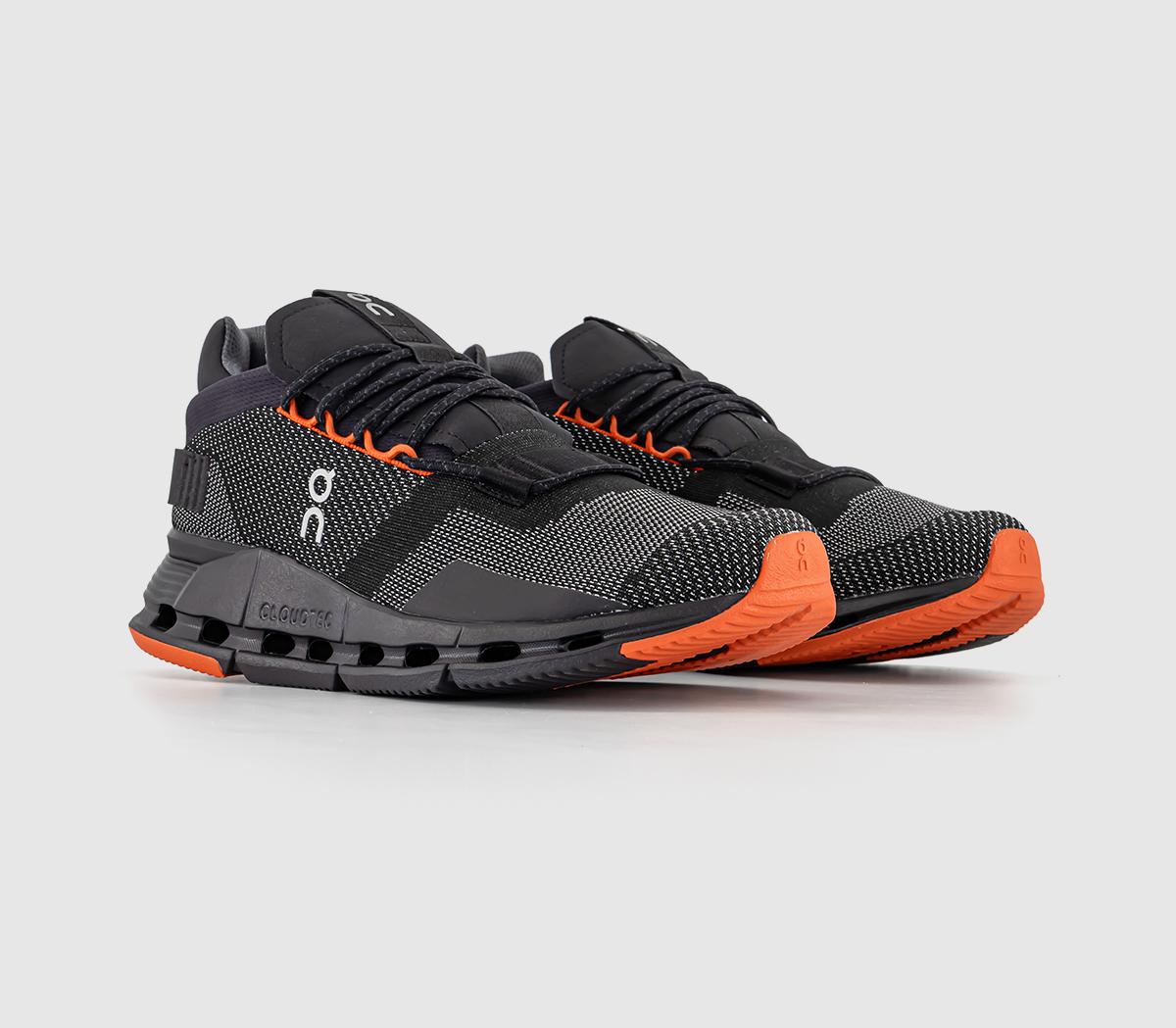 On Running Cloudnova Trainers Black Flame, 7