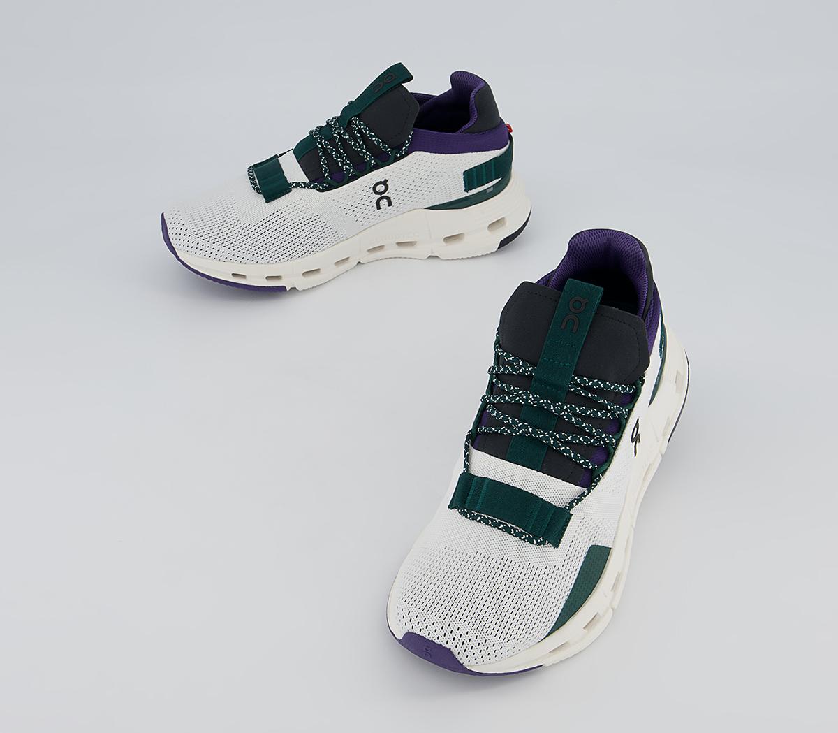 On Running Cloudnova Trainers On Running Cloudnova Trainers White Violet Green F