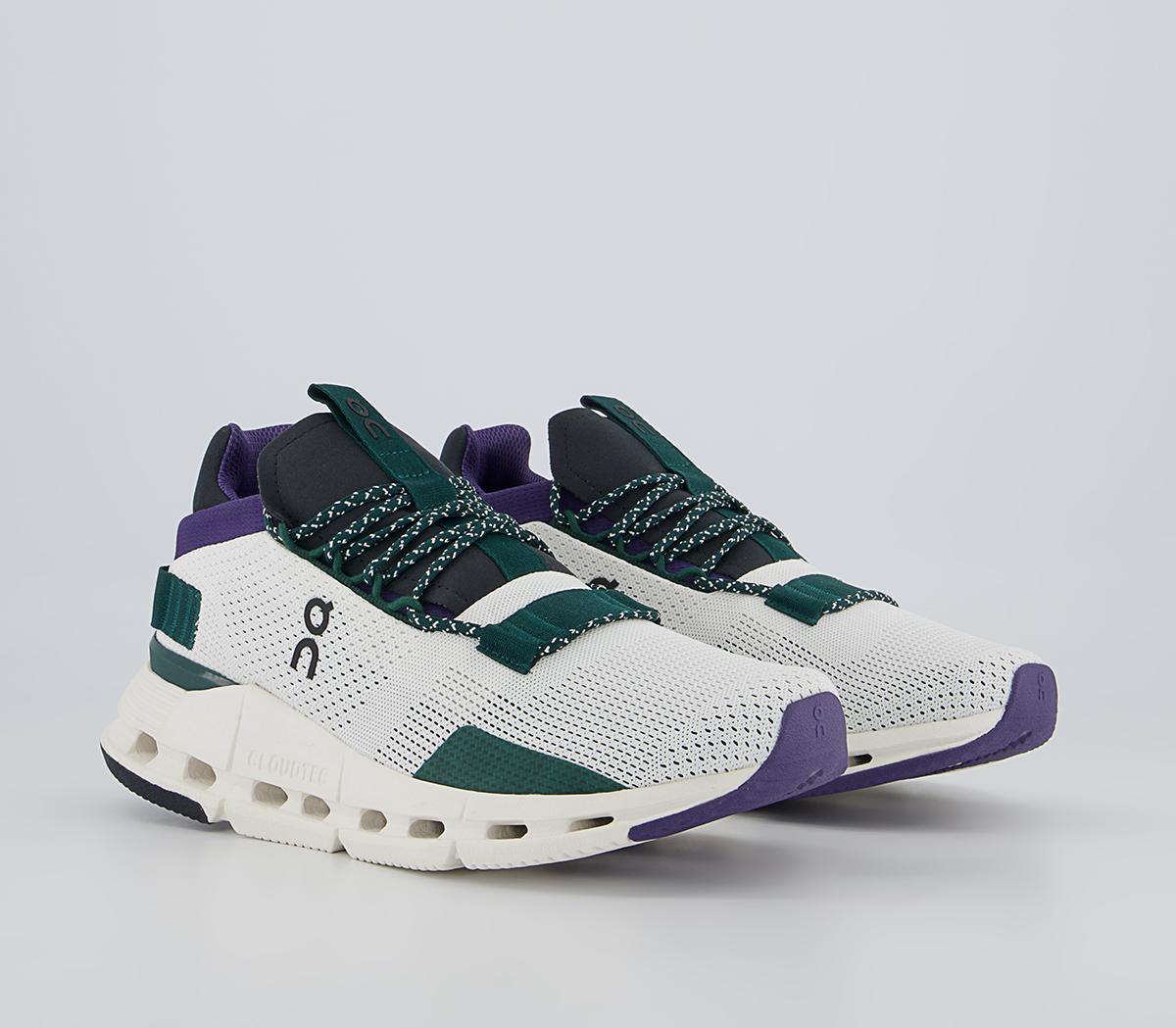 On Running Cloudnova Trainers On Running Cloudnova Trainers White Violet Green F