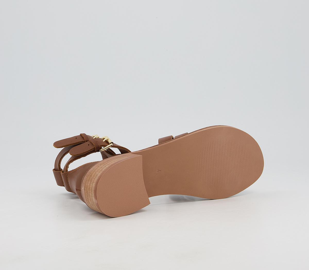 Office Spectrum Buckle Gladiator Sandals Office Spectrum Buckle Gladiator Sandals Brown Leather