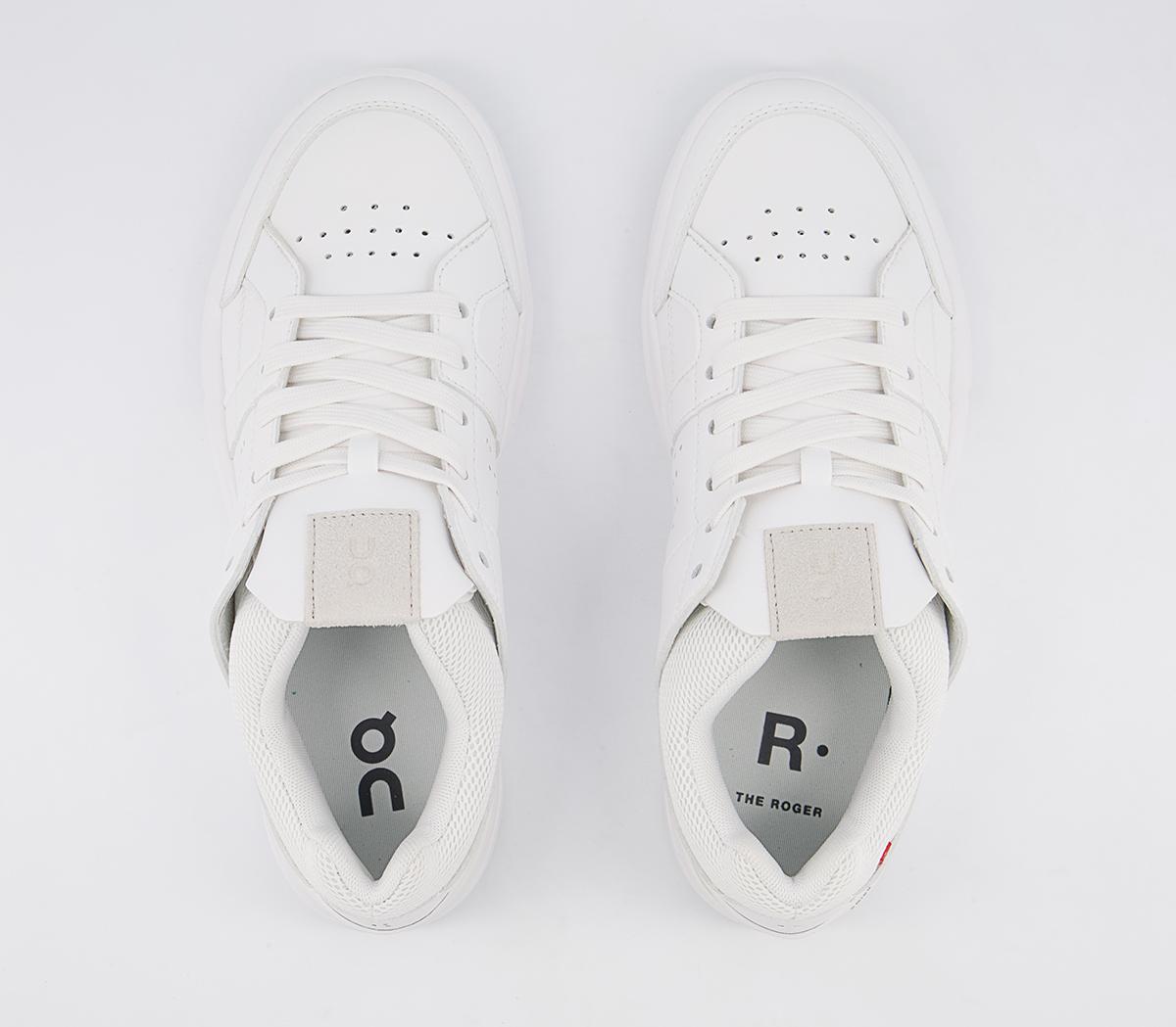 On Running The Roger Clubhouse Trainers All White F - Women's Trainers