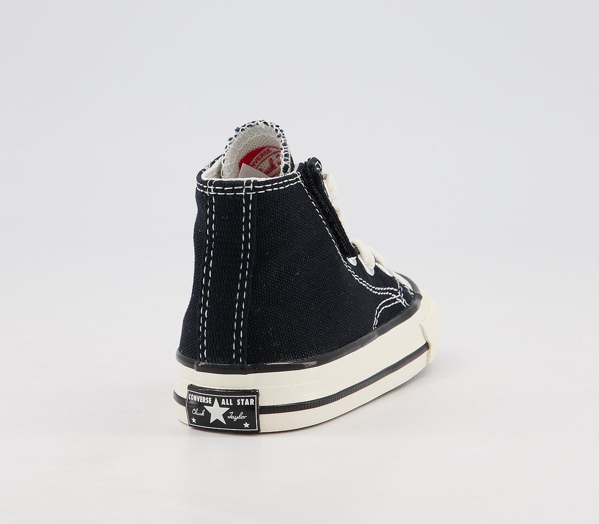 Converse Chuck 70s Hi Infant Trainers Converse Chuck 70s Hi Infant Trainers Black White Egret