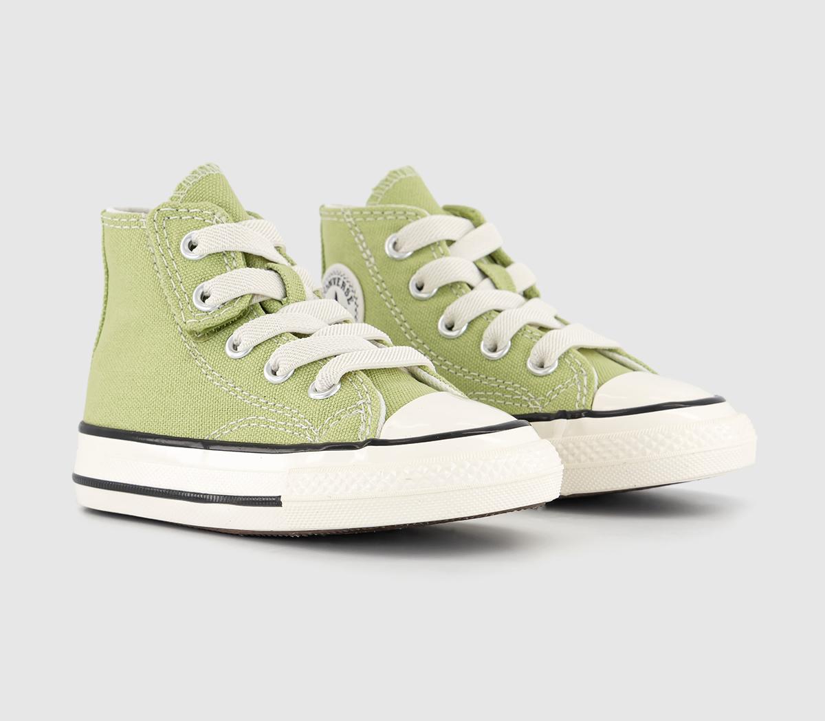 Converse Chuck 70 Hi 1v Infant Trainers Vitality Green Egret Black - Unisex