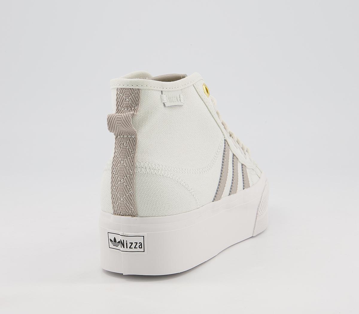 adidas Nizza Platform Mid Trainers adidas Nizza Platform Mid Trainers Orbit Grey Crystal White Light Brown