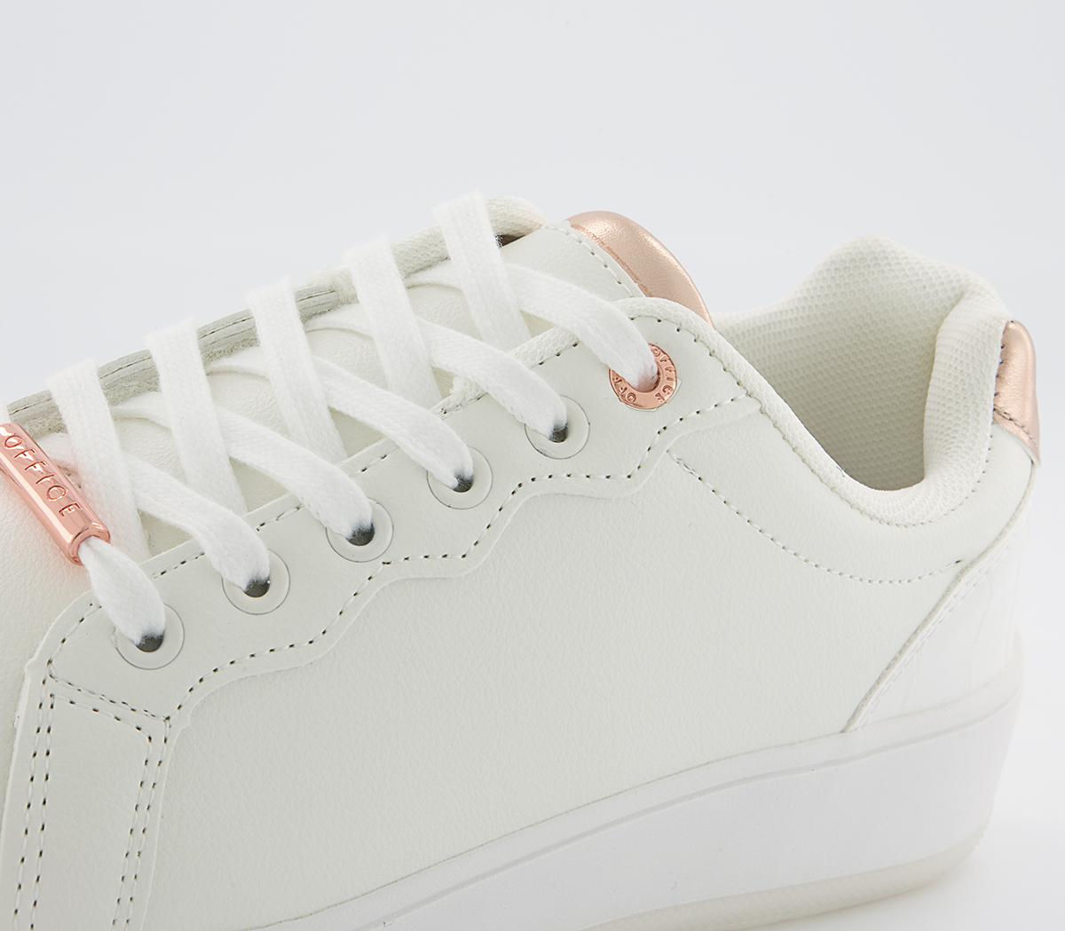 Office Freedom Lace Up Trainers Office Freedom Lace Up Trainers White Metallic Mix